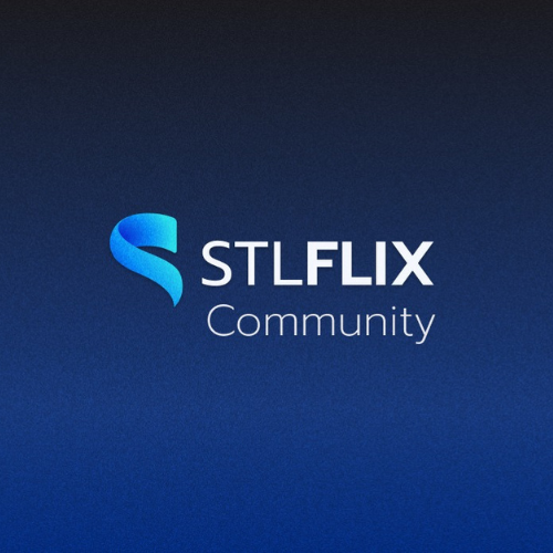 STLFlix Community logo — original designer of the Ancient Temple Dice Tower 3D print